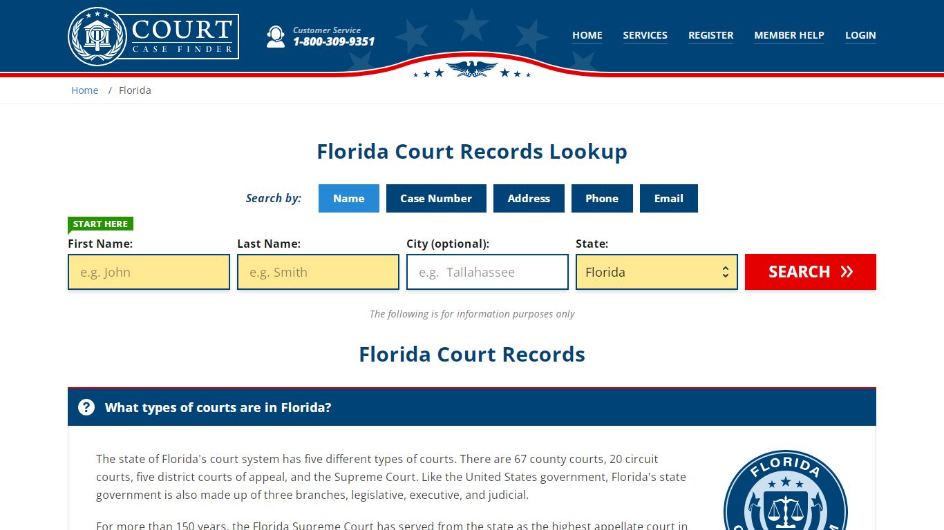 Florida Court Records Lookup - FL Court Case Search